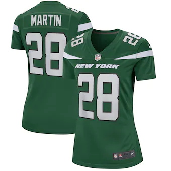 womens nike curtis martin gotham green new york jets game r